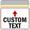 Custom Arrow, Custom Directional Sign, Up Arrow, 18x24 Inches, 55 mil thick by MySignCenter