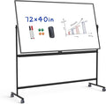 Rolling Whiteboard/w Height Adjustable, Mifuro 72 x 40 Large Portable Dry Erase by MifuroOfficeProduct
