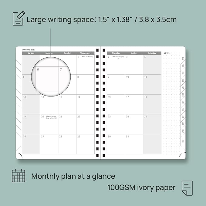 POPRUN Planner 2025-2026 Academic Weekly Calendar - Image 4