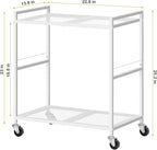 OYEAL Computer Tower Stand, PC Tower Stand Metal Rolling Cart Holds up to 40lbs - Image 2