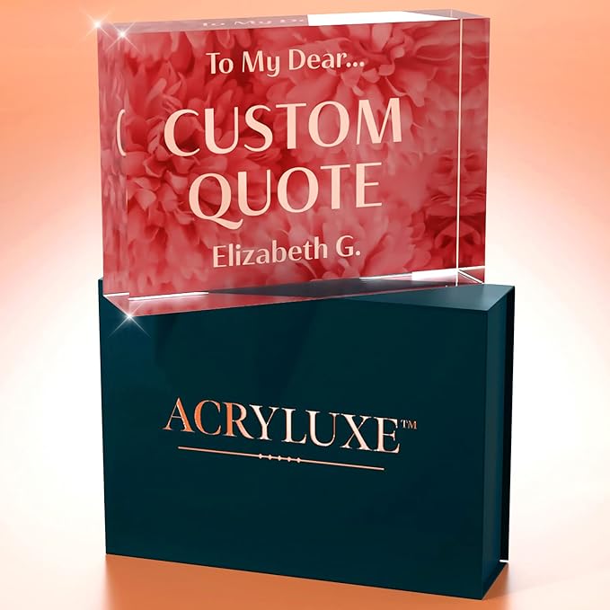 Personalized Gifts, Custom Quote Block Letter Board, Crystal-Clear Acrylic - Image 7