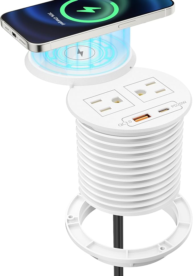 PD 20W USB C Desk Power Grommet by XBA