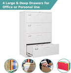 MIIIKO 4 Drawer Lateral File Cabinet - Image 5
