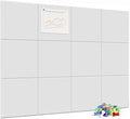 Neatsure Large Cork Board for Wall, 12 Panels Felt Tiles Tack Push Pin Board by Neatsure