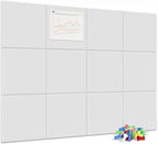 Neatsure Large Cork Board for Wall, 12 Panels Felt Tiles Tack Push Pin Board by Neatsure