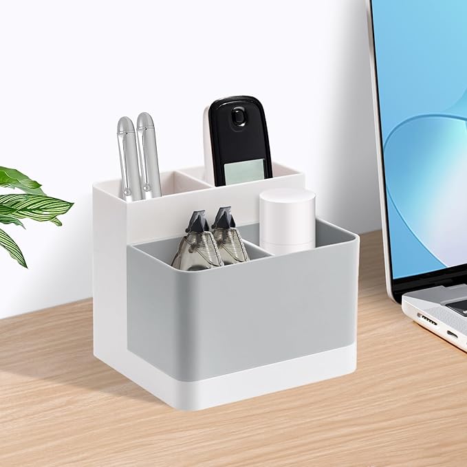 Poeland Desktop Storage Organizer Pencil Card Holder Box Container - Image 7