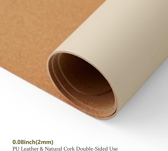 Cork Desk Mat - Dual-Sided Desk Pad - Image 3