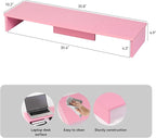 Qupui Dual Monitor Stand Riser, Large Computer Monitor Stand - Image 2