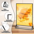 PPH-Sisy Acrylic Sign Holder 8.5X11 Clear Sign Holder, Double Sided Flyer Holder - Image 3