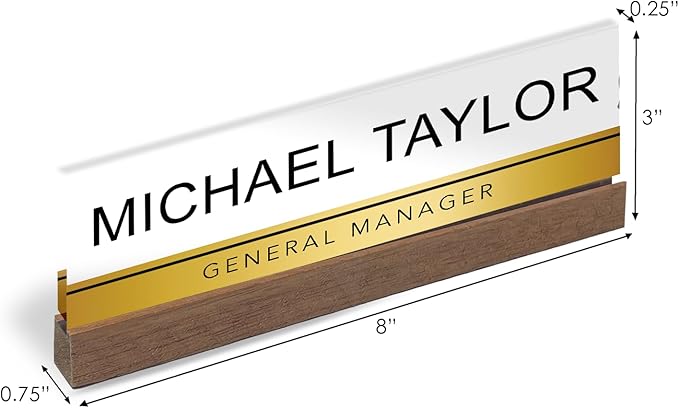 Artblox Personalized Office Desk Name Plate - Image 3
