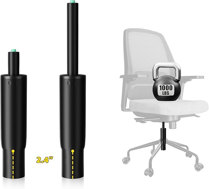 7 Inches to 11 Inches Short Office Chair Cylinder Replacement, Heavy Duty 1000 by MasteryMart