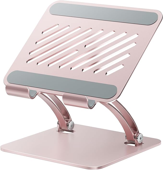 tounee Tablet Holder Stand, Dual Rod Adjustable Aluminum Desktop Stand by tounee