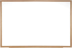 Ghent 4 x 5 Porcelain Magnetic Whiteboard, Wood Frame, 1 Marker, 1 Eraser by Ghent