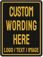 Custom Sign Bulk Personalized Metal Signs by Custom
