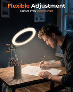 Sensyne 10'' Ring Light with 50'' Extendable Tripod Stand, LED Circle Lights - Image 5