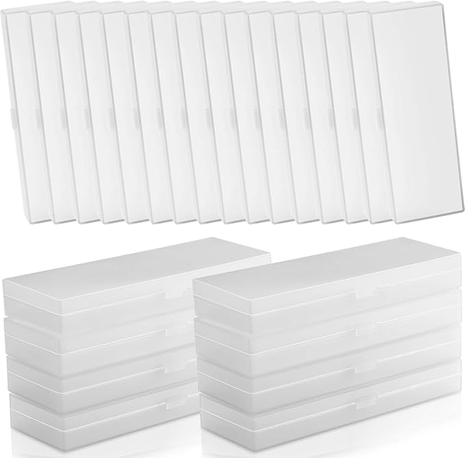 Fainne 24 Pcs Plastic Pencil Case Bulk Pencil Boxes Plastic Stationery Case by Fainne
