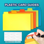 H4D 3x5 Index Card Case with 100 Heavyweight Ruled Index Cards and Dividers - Image 5