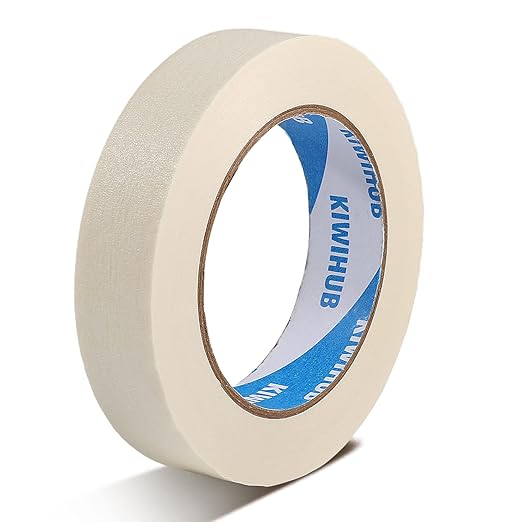 KIWIHUB Beige White Painters Tape, 1 inch x 60 Yards by KIWIHUB
