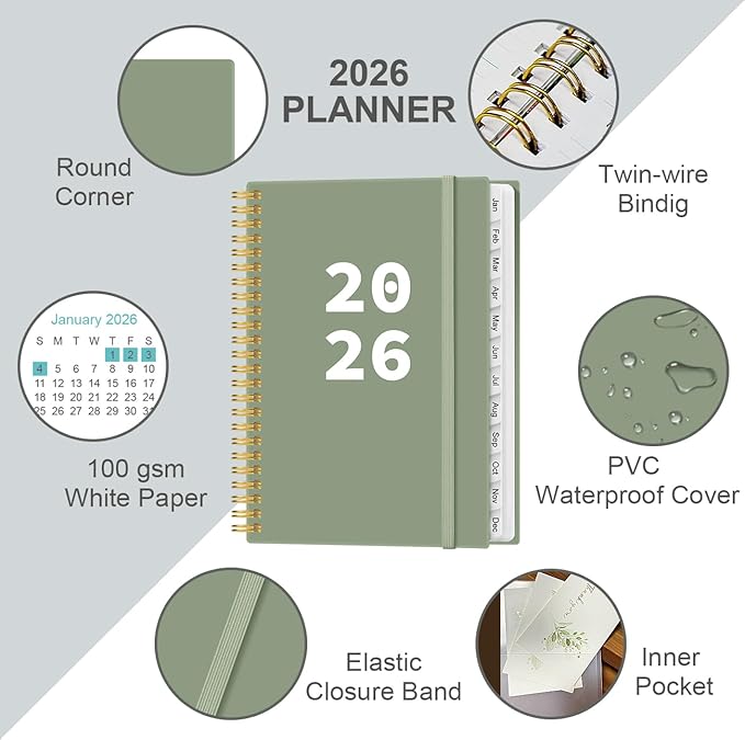 2026 Planner - Planner 2026 from January 2026 - December 2026, Weekly & Monthly - Image 2