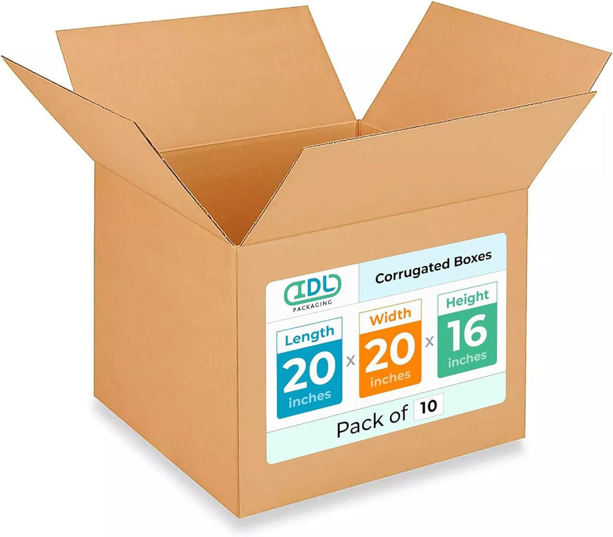 Extra Large Shipping & Moving Boxes 20x20x16 inches