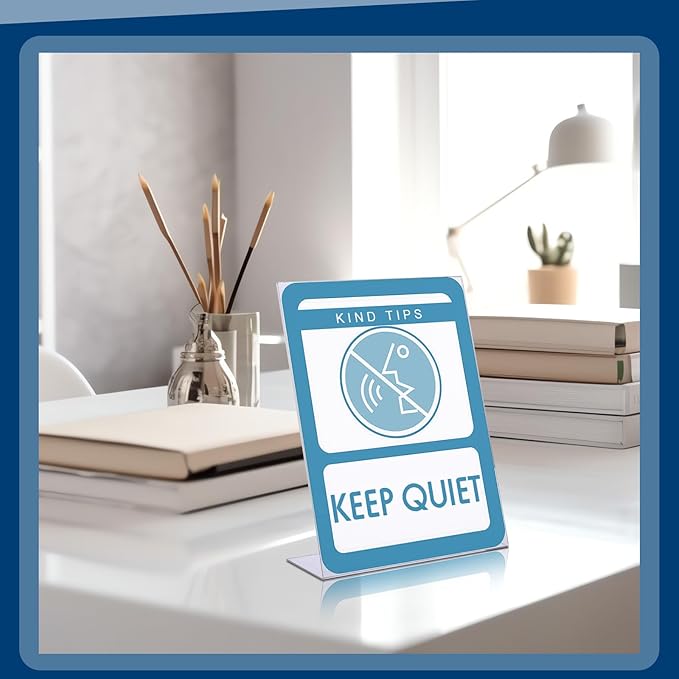 Jetec 20 Packs 8.5 x 11 Acrylic Sign Holder Clear Plastic Frames Acrylic - Image 5
