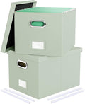 2 Pack File Storage Organizer, Portable File Box by Oterri