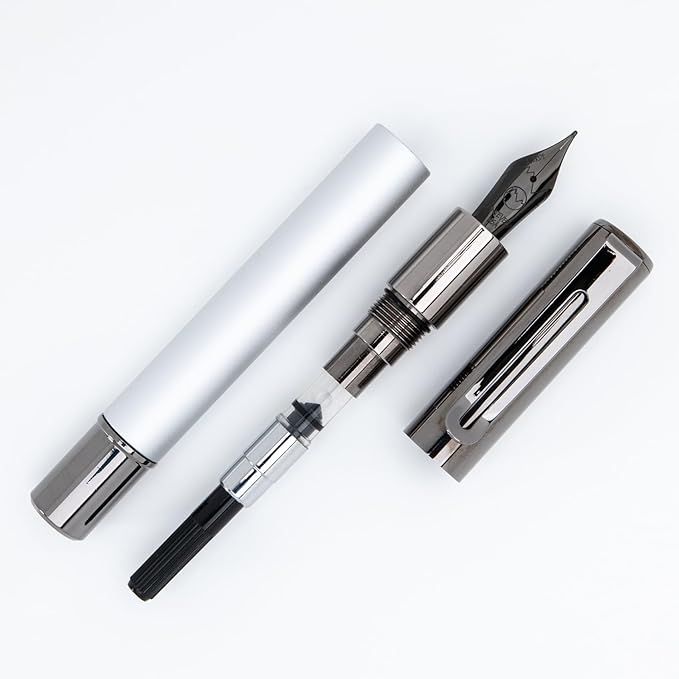 Monteverde USA Ritma Fountain Pen in Silver – Medium Nib, Balanced JoWo - Image 5