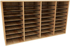 AdirOffice Wooden Adjustable Literature Organizer, 36 Compartment Office Mailbox by AdirOffice