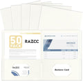 RAZCC Two Pocket Folders, 50 Pack 2 Pocket Folders Fit Letter Size Paper by RAZCC