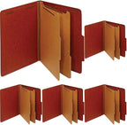 Pendaflex Recycled Classification File Folders, 2 Dividers, 2/5 Tab Cut by TOPSProducts