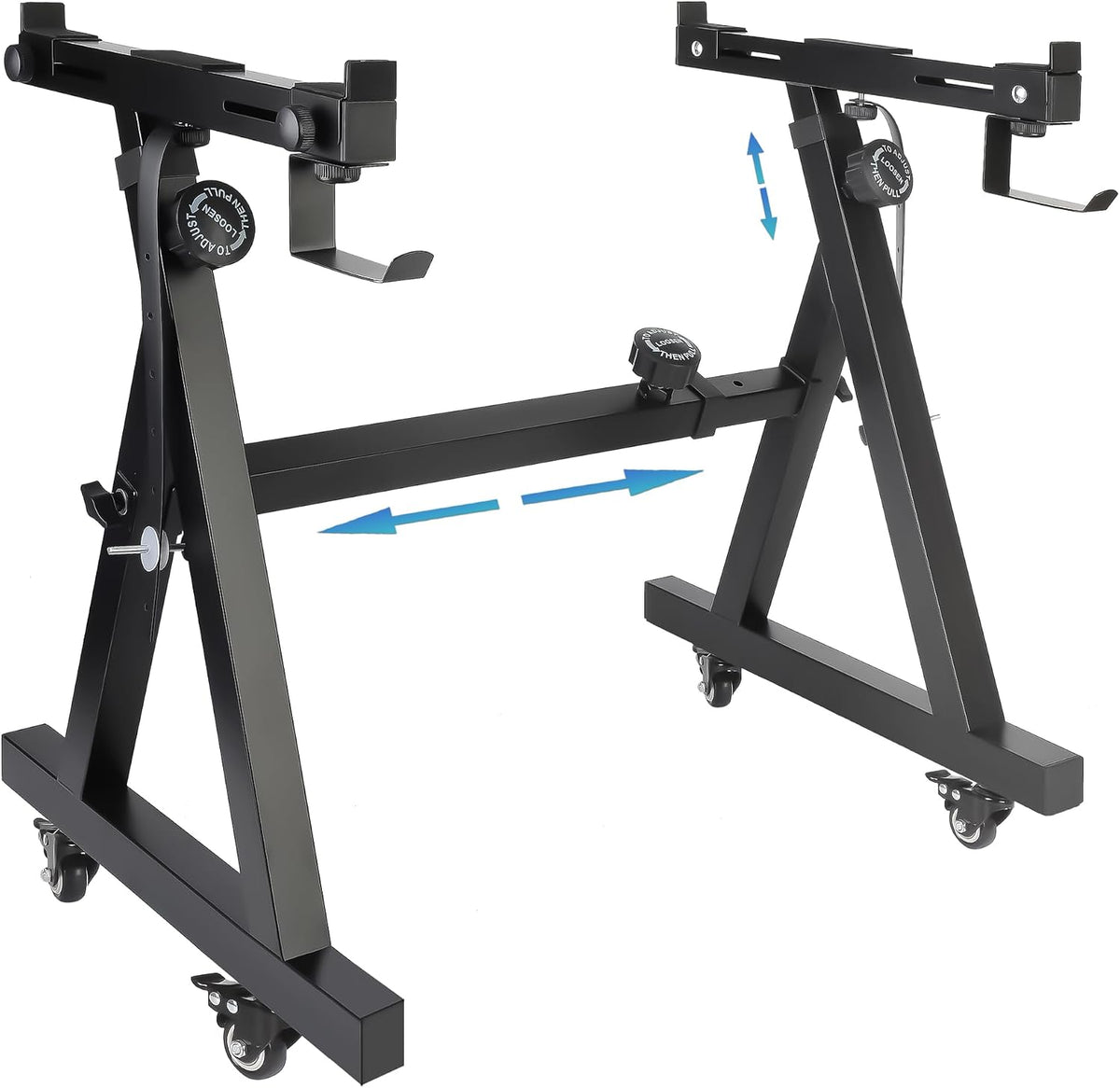 Keyboard Stand Piano w/ Wheels Duty Piano Stand Z Style Adjustable