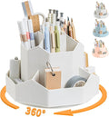 Cayxenful Pencil Pen Holder for Desk, 9 Slots 360 Degree Rotating Desk by Cayxenful