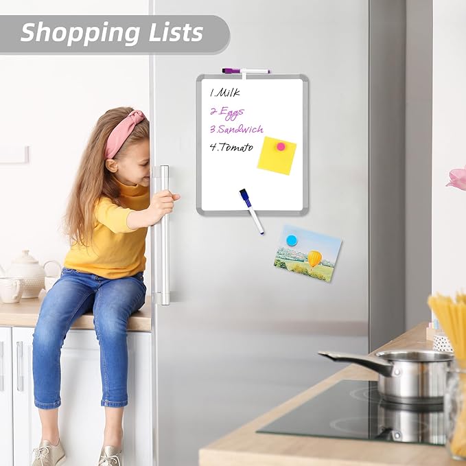 VUSIGN Small White Board Dry Erase, Mini Whiteboard - Image 2