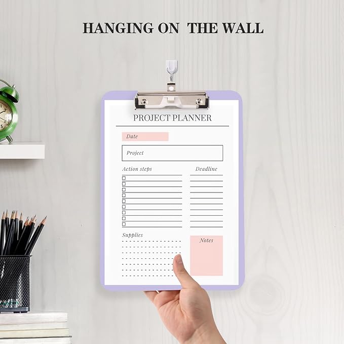 TFDLCG zm 1 PCS Purple Clipboard - Image 6