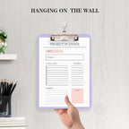 TFDLCG zm 1 PCS Purple Clipboard - Image 6