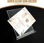 NICELINK 9 Pack Acrylic Sign Holder 8.5x11 Inch, Double Sided Clear Flyer - Image 9