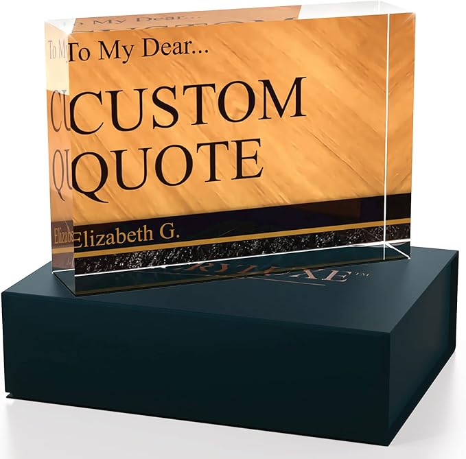 Personalized Gifts, Custom Quote Block Letter Board, Crystal-Clear Acrylic - Image 3