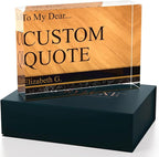 Personalized Gifts, Custom Quote Block Letter Board, Crystal-Clear Acrylic - Image 3