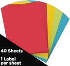 JAM PAPER Full Sheet Shipping Labels - Image 2