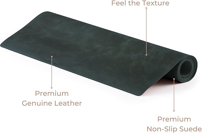Node Leather Calfskin Leather Desk Pad – Executive Office Desk Mat - Image 4