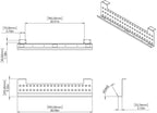 Stand Up Desk Store Under Desk Cable Management Tray Horizontal Computer Cord - Image 4