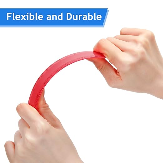 Zonon 500 pcs Rulers Bulk Plastic Flexible Straight Rulers - Image 8