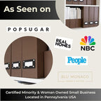 BLU MONACO | Cardboard Magazine File Holder Set of 6 | Vertical Magazine File - Image 3