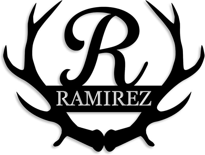 Personalized Monogram Antlers by ENFODREAM