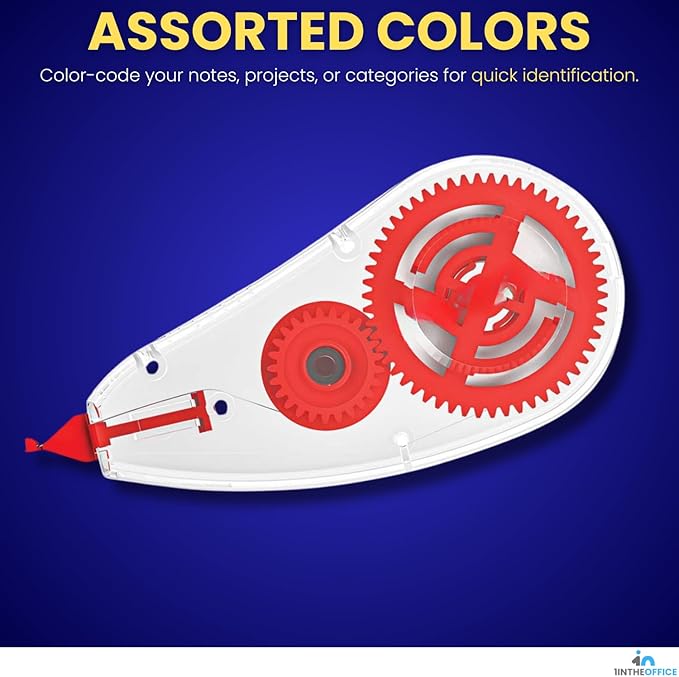 1InTheOffice Correction Tape, Correction Tape Roller - Image 3