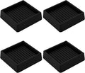 VOCOMO 2X2 Rubber Caster Cups, Non Slip Furniture Pads, Anti-Slip Furniture by VOCOMO