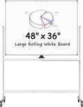 MaxGear Rolling Whiteboard on Wheels by MaxGear