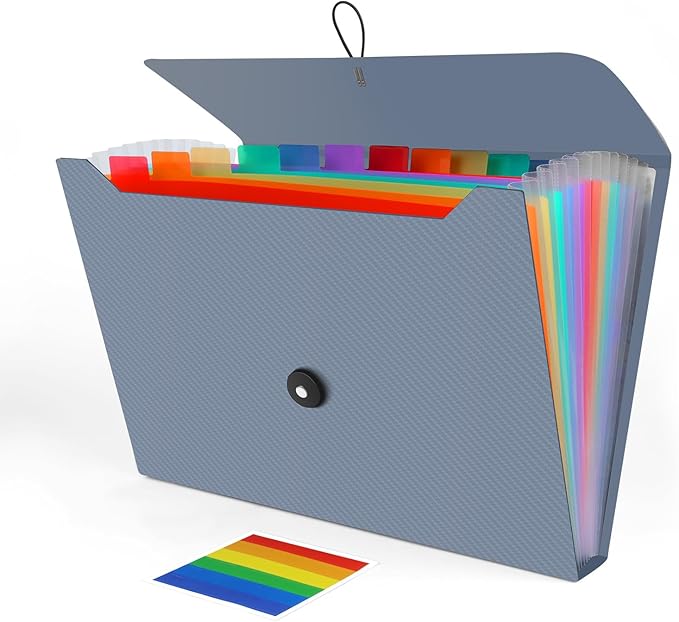 Accordion File Organizer, Expanding File Folder by Weovepaw