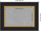 Amanti Art Black Framed Magnetic Board 18x24 Small Vision Board - Image 2