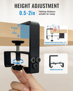 No Drill Cable Management Under Desk, Clamp/Screw Mount Cable Tray, Premium - Image 5